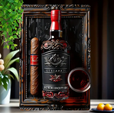 Buy Vintage Cigar & Whiskey Decor Sign